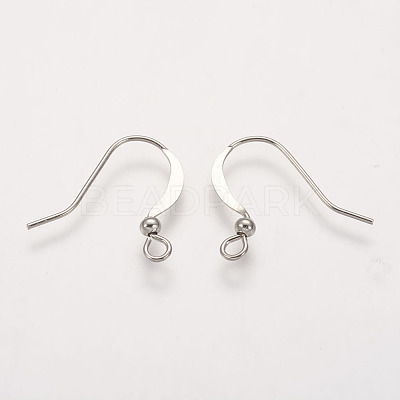 Brass French Earring Hooks KK-Q365-P-NF-1