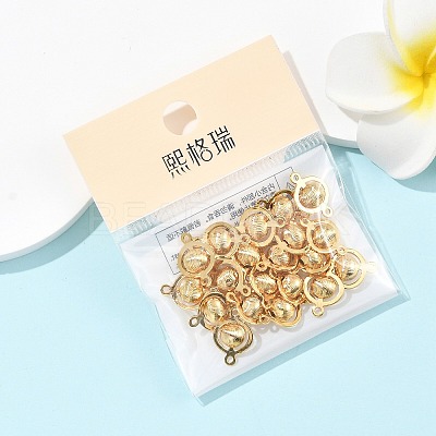 SHEGRACE Brass Round Links XGR0127G-123G-1