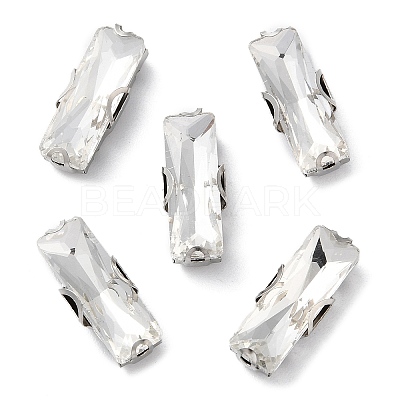 Rectangle Sew on Rhinestone RGLA-L028-01E-01-1