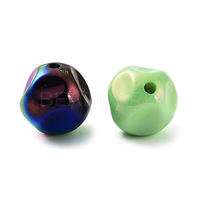 UV Plating Opaque Acrylic Beads X1-OACR-Z013-01-1