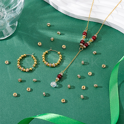 50Pcs 316 Surgical Stainless Steel Rhinestone Spacer Beads STAS-UN0063-78-1