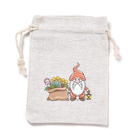 Christmas Cotton Cloth Storage Pouches LS-ABAG-M004-02N-1