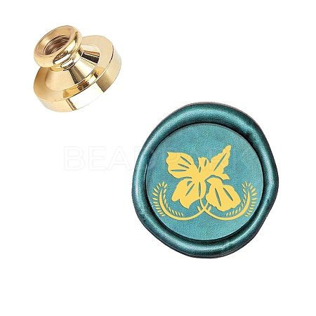 Wax Seal Brass Stamp Head AJEW-WH0130-677-1