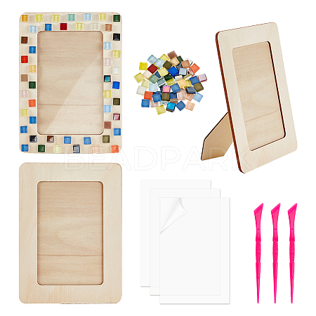 DIY Mosaic Photo Frame Making Kit DIY-OC0004-45-1
