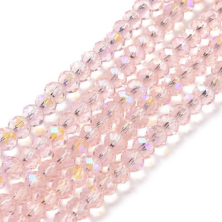 Electroplate Glass Beads Strands EGLA-A034-T3mm-L18-1