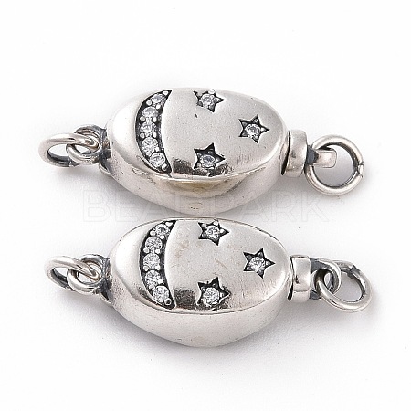 925 Sterling Silver Bayonet Clasps STER-D035-15AS-1