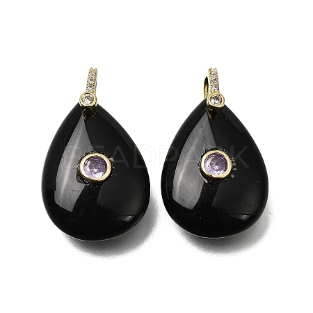 Natural Obsidian Pendants GG-CBA7610-07G-04-1