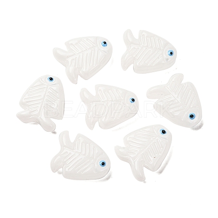 Transparent Glass Enamel Beads LAMP-U004-06-08-1