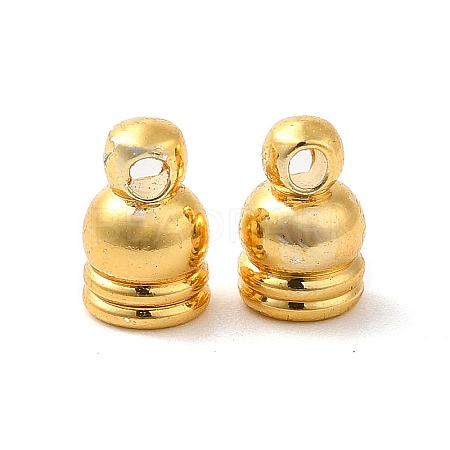 Rack Plating Brass Cord Ends KK-Q772-23G-1