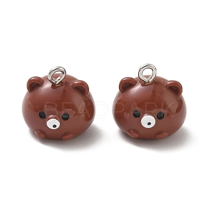 Animal Theme Opaque Resin Pendants RE-CBA4C51-02P-01-1