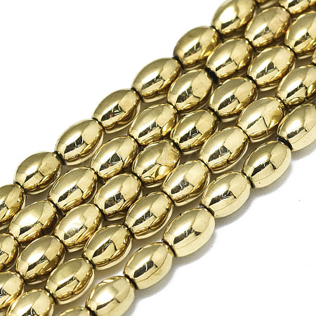 Electroplate Non-magnetic Synthetic Hematite Beads Strands G-S352-53A-01-1