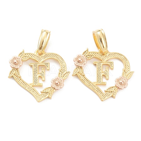 Real 18K Gold Plated Brass  Pendants KK-J042-43G-F-1