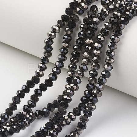Electroplate Opaque Glass Beads Strands LS-EGLA-A034-P6mm-P01-1