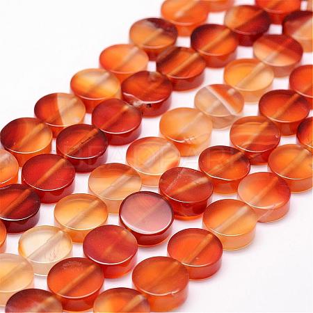 Natural Carnelian Beads Strands G-N0176-01-12x4.5mm-1