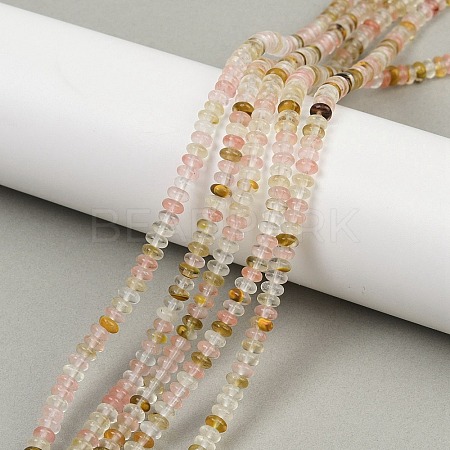 Watermelon Stone Glass Beads Strands G-U026-B02-4mm-1