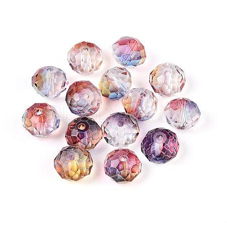 Baking Paint Transparent Glass Beads X1-GLAA-N011-10mm-01-1