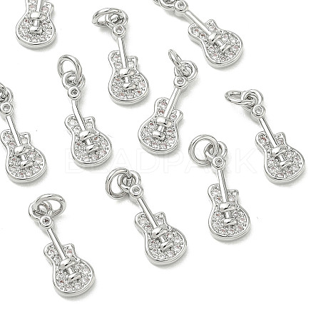 SHEGRACE Brass Micro Pave Cubic Zirconia Pendants XGRQ3D739-479P-1