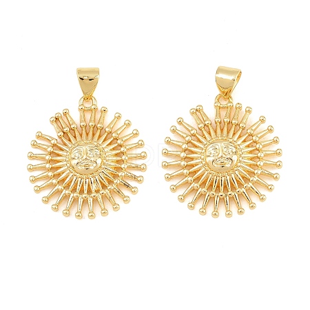Brass Pendants KK-D232-17G-02-1