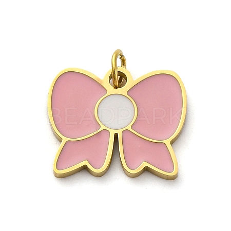 304 Stainless Steel Enamel Charms STAS-E550-46G-1
