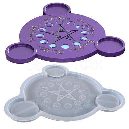 Moon Phase & Star DIY Silicone Candle Holder Molds SIMO-PW0015-49-1