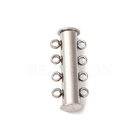304 Stainless Steel Slide Lock Clasps STAS-A117-07B-P-1