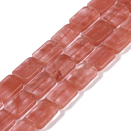 Cherry Quartz Glass Beads Strands G-M420-M05-02-1