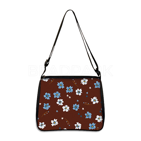 Flower Printed Polyester Shoulder Bags PW-WG4B978-08-1