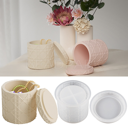 DIY Silicone Storage Box & Lid Molds SIMO-PW0017-14-1