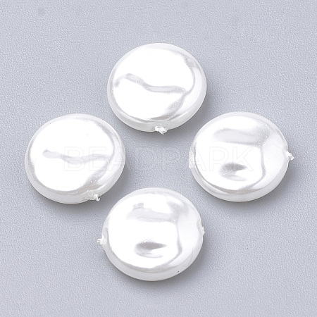 Eco-Friendly Plastic Imitation Pearl Beads X-MACR-T013-21-1