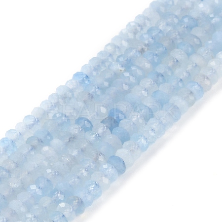 Natural Aquamarine Beads Strands G-E194-12-01-1