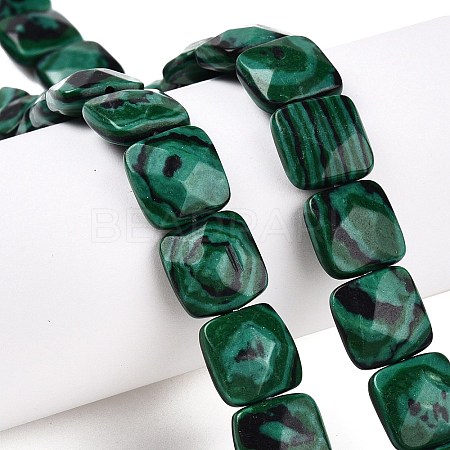 Synthetic Malachite Beads Strands G-T138-162-1