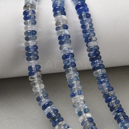 Blue Watermelon Stone Glass Beads Strands GG-CBAC08A-A02-02-1