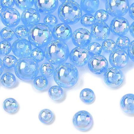 150Pcs 3 Styles Transparent Acrylic Beads MACR-YW0003-96A-1