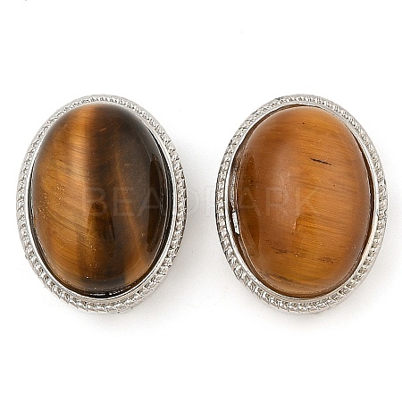 Natural Tiger Eye Multi-Strand Links KK-M304-02P-03-1