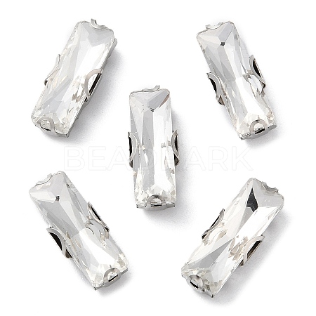 Rectangle Sew on Rhinestone RGLA-L028-01E-01-1