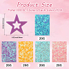 100G 5 Colors Plastic Sequins Beads PVC-CP0001-02A-2