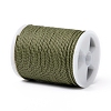 Round Waxed Polyester Cord YC-G006-01-1.0mm-37-2