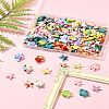 124Pcs 14 Styles Synthetic Turquoise Dyed Beads G-FS0005-88-9