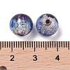 Handmade Silver Foil Glass Beads LAMP-A001-G02-10mm-2