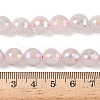 Electroplated Natural Rose Quartz Beads Strands G-Z038-A03-03AB-01-2