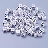Acrylic Horizontal Hole Letter Beads PL37C9308-C-1