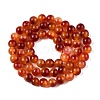 Dyed Natural White Jade Beads Strands G-T138-6mm-210-19-2
