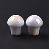 UV Plating Rainbow Iridescent Opaque Acrylic Beads OACR-C010-07F-2