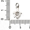 Brass Micro Pave Cubic Zirconia Pendants KK-Z093-15P-3