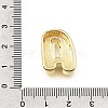 Brass Slide Charms KK-E802-33G-4