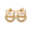 304 Stainless Steel Rhinestone Pendants STAS-U061-11G-1