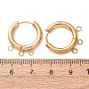 304 Stainless Steel Huggie Hoop Earring Findings STAS-D183-03F-G-2