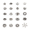 Kissitty 400Pcs 20 Styles Tibetan Style Alloy Spacer Beads FIND-KS0001-25-12