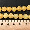 Natural Yellow Jade Bead Strands G-K121-02-8mm-6