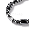 Column & Round Synthetic Non-magnetic Hematite Beaded Necklaces NJEW-Q341-04-3